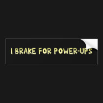 Ich bremse für Power-UPS autoaufkleber