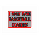 Ich datiere nur Basketball-Trainer Postkarte
