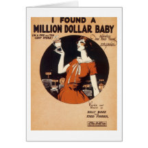 Ich fand das Million Dollar-BabyVintagen Songbook  Grußkarten