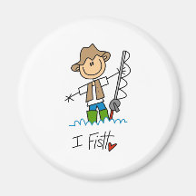 Ich fische kühlschrankmagnet