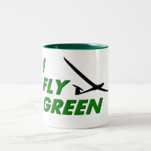 Ich fliege GRÜN Kaffeehaferl