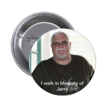 Ich gehe zum Gedenken an Jerry-Knopf Anstecknadelbutton