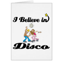 ich glaube an Disco Grußkarte