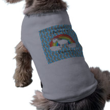 Ich glaube an Einhörner Hund T-shirt