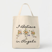 Ich glaube an Engels-T-Shirts und Geschenke Tragetasche