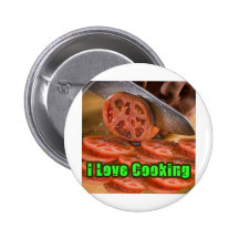 Ich grabe das Kochen von Rezepten Anstecknadelbutton