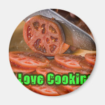 Ich grabe das Kochen von Rezepten Kühlschrankmagnet