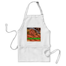 Ich grabe das Kochen von Rezepten Schürze