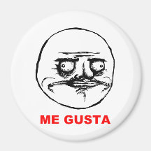 Ich Gusta (Text) Kühlschrankmagnete
