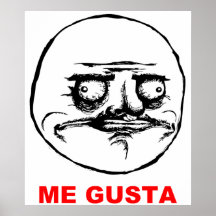 Ich Gusta (Text) Plakate