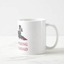 Ich habe an der Eisenbahn gearbeitet Tasse