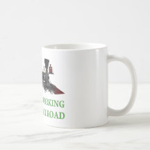 Ich habe an der Eisenbahn gearbeitet Teetasse