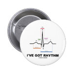 Ich habe Rhythmus (ECG - EKG Herz-Schlag) Button
