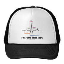 Ich habe Rhythmus (ECG/EKG - Oldgate Weg-Kontur) Mützen