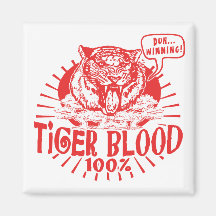Ich habe Tiger-Blut Kühlschrankmagnet