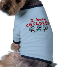 Ich hasse Kinder! Hunde T Shirt
