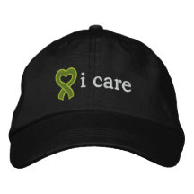 Ich interessiere mich - Lymphom-Bewusstsein Bestickte Baseballcaps