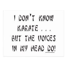 ICH KENNE NICHT KARATE-T-SHIRTS UND GESCHENKE POSTKARTEN