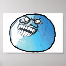 ich lag Gesicht Posterdrucke