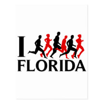 ICH LASSE FLORIDA LAUFEN POSTKARTE