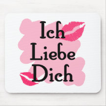 Ich Liebe Dich - Liebe des Deutschen I Sie Mousepad