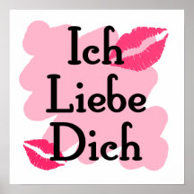 Ich Liebe Dich - Liebe des Deutschen I Sie Poster