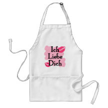 Ich Liebe Dich - Liebe des Deutschen I Sie Schürze