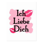 ich liebe dich postkarte