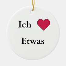 Ich Liebe (Etwas) Weinachtsornamente