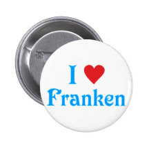 Ich liebe I love Franken Anstecknadel