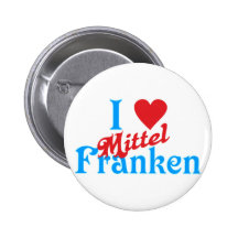 Ich liebe I love Mittelfranken Anstecknadelbutton