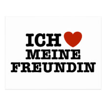 Ich Liebe Meine Freundin Postkarten