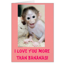 "Ich Liebe Sie mehr als Bananen!" Die Karte des Va