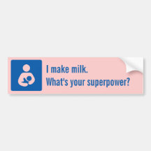 Ich mache Milch. Was ist Ihre Supermacht? Autosticker