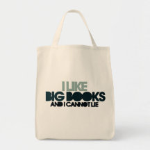 Ich mag große Bücher Tragetasche