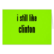ich mag noch Clinton Karten