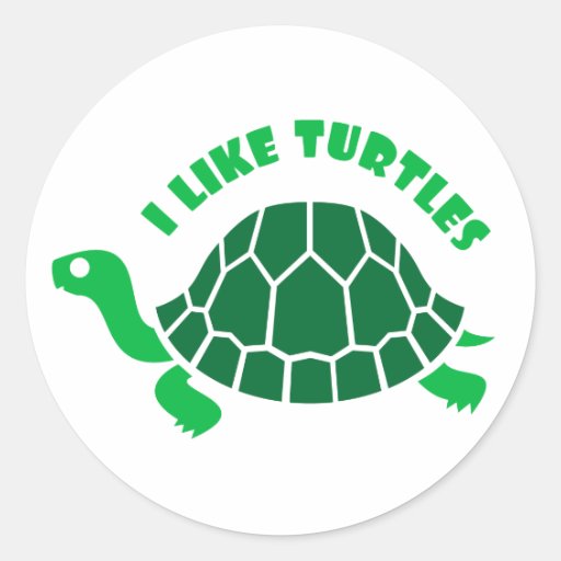 Ich mag Schildkröte-Aufkleber