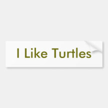 Ich mag Schildkröten Autoaufkleber