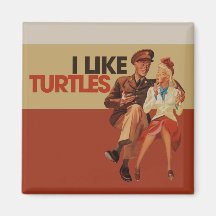 Ich mag Schildkröten Magnete