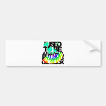 Ich pflegte, um ein Dinosaurier zu sein, aber jetz Auto Sticker