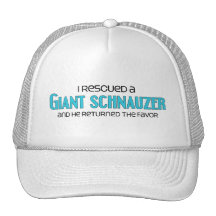 Ich rettete einen Riesenschnauzer (männlichen Hund Baseballcap