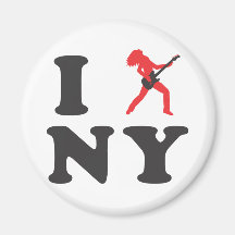 Ich schaukele NY - Rock u. rolle Spieler-Grafik Magnete