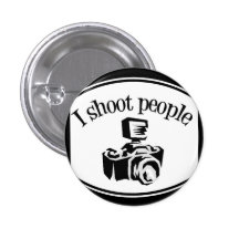 Ich schieße Kamera B&W des Leute-die Retro Fotogra Buttons