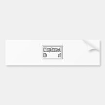 Ich schlug Nierensteine (Anzeigetafel) Autosticker