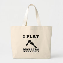 Ich spiele Maracas Leinentaschen