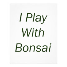 Ich spiele mit Bonsaisgrün Text Ankündigungen