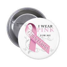 Ich trage Rosa für meine Großmutter Buttons