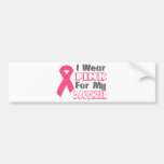 Ich trage Rosa für meine Tochter (Version B) Autosticker
