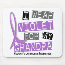 Ich trage Veilchen für meinen Morbus Hodgkin des G Mousepads