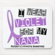 Ich trage Veilchen für meinen Morbus Hodgkin Nanas Mousepad